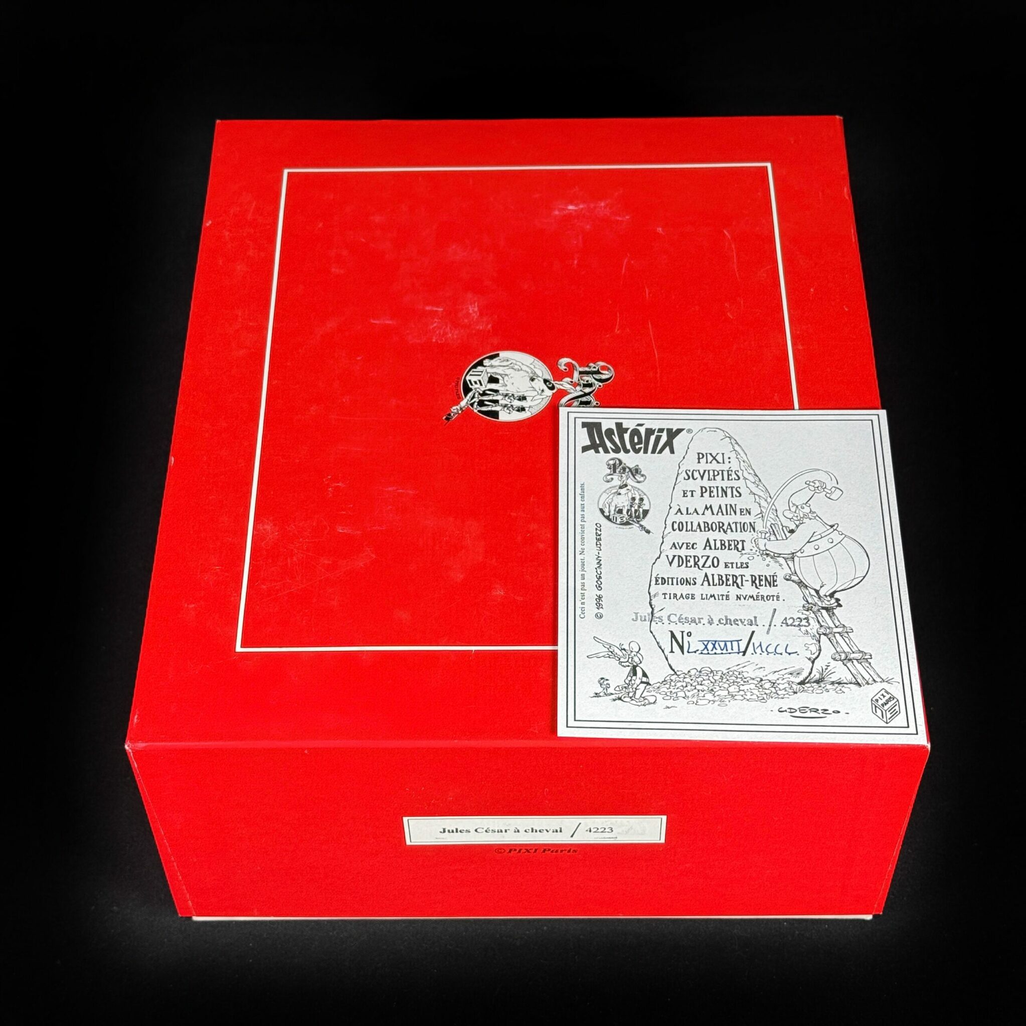 Figurine César à cheval