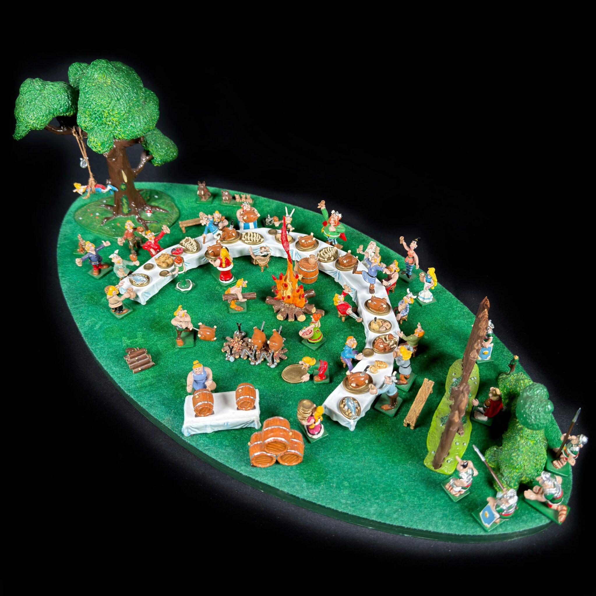 Scène du banquet Astérix pixi - Figurines Family