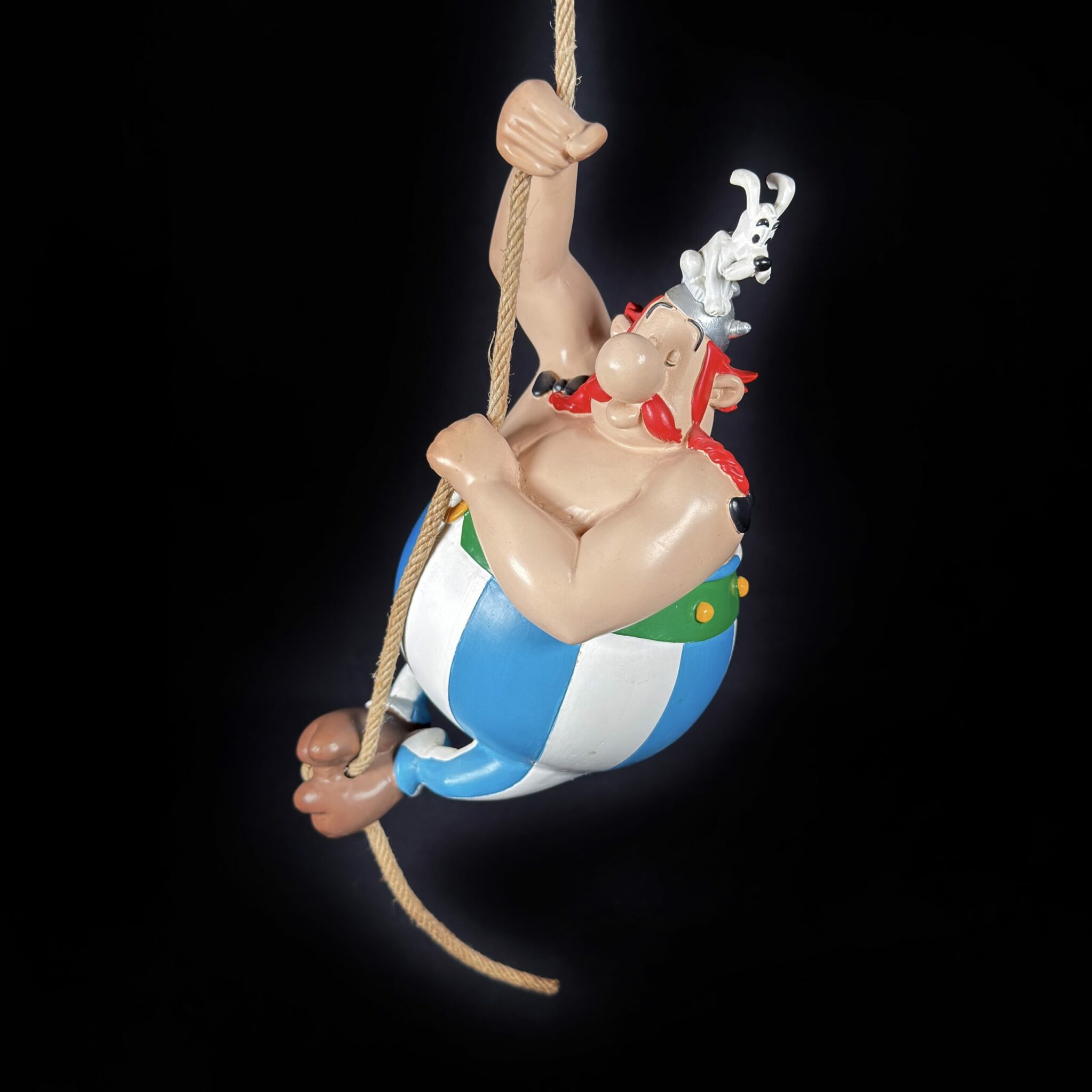 Figurine Obélix à la corde pixi