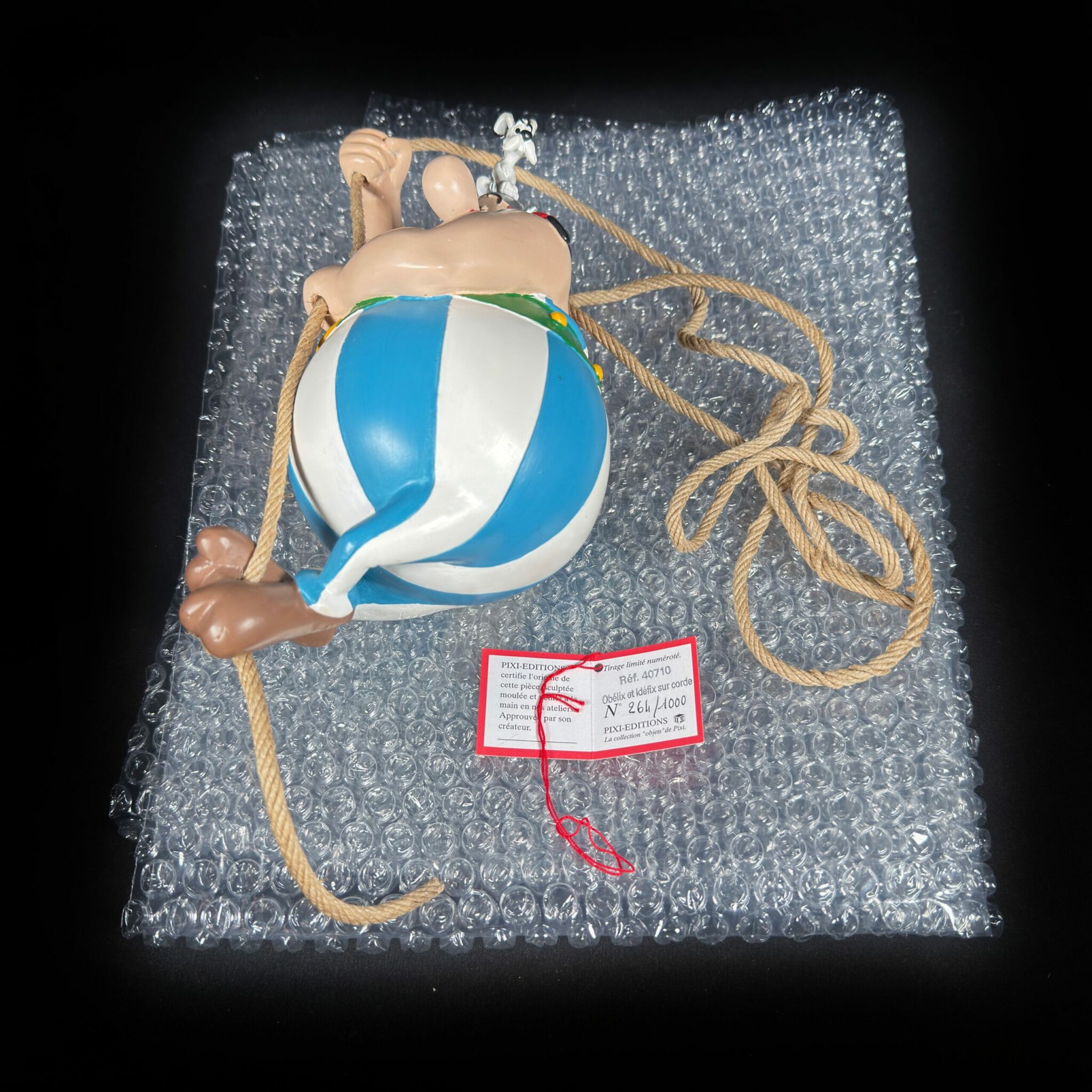 Figurine Obélix à la corde pixi