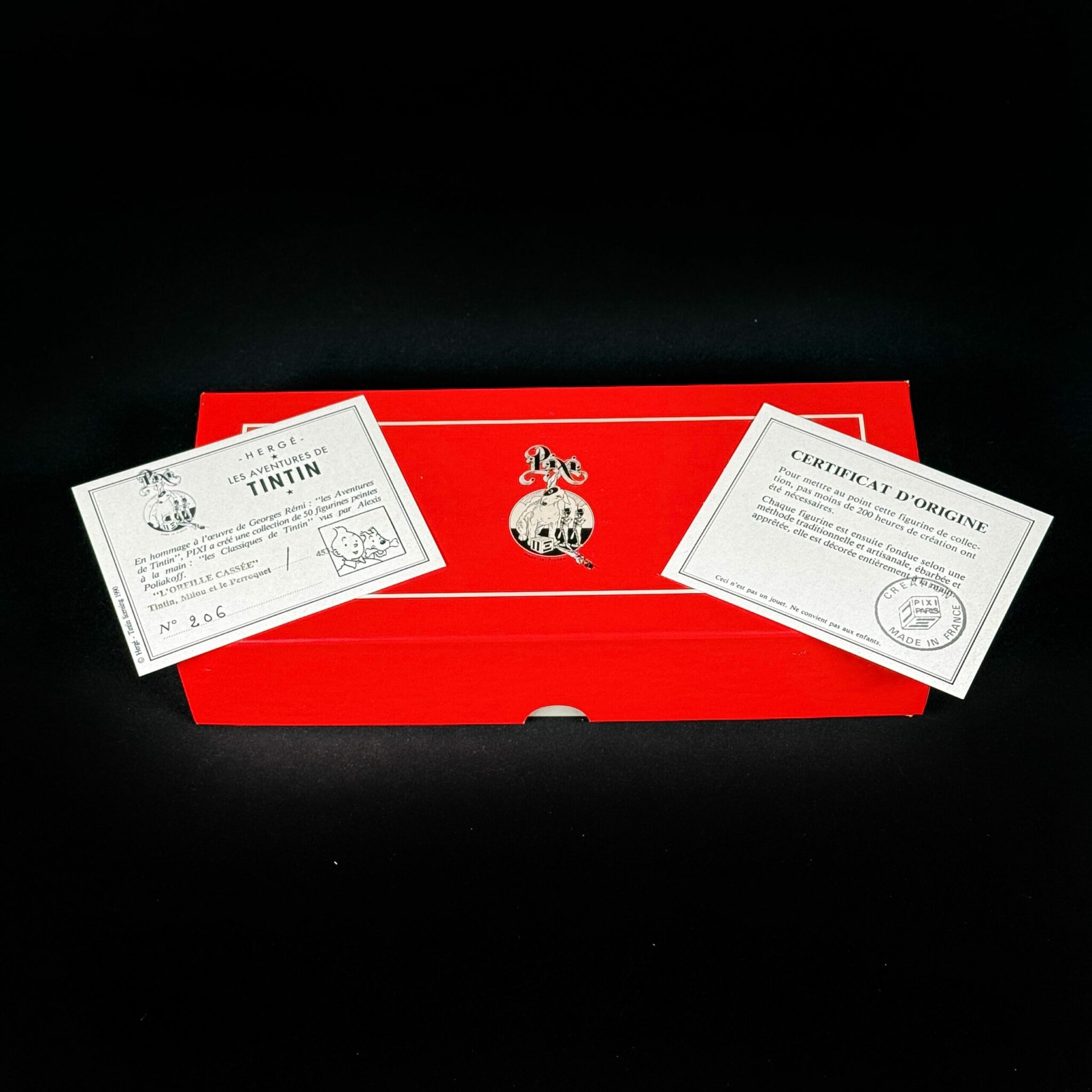 Figurine Tintin perroquet