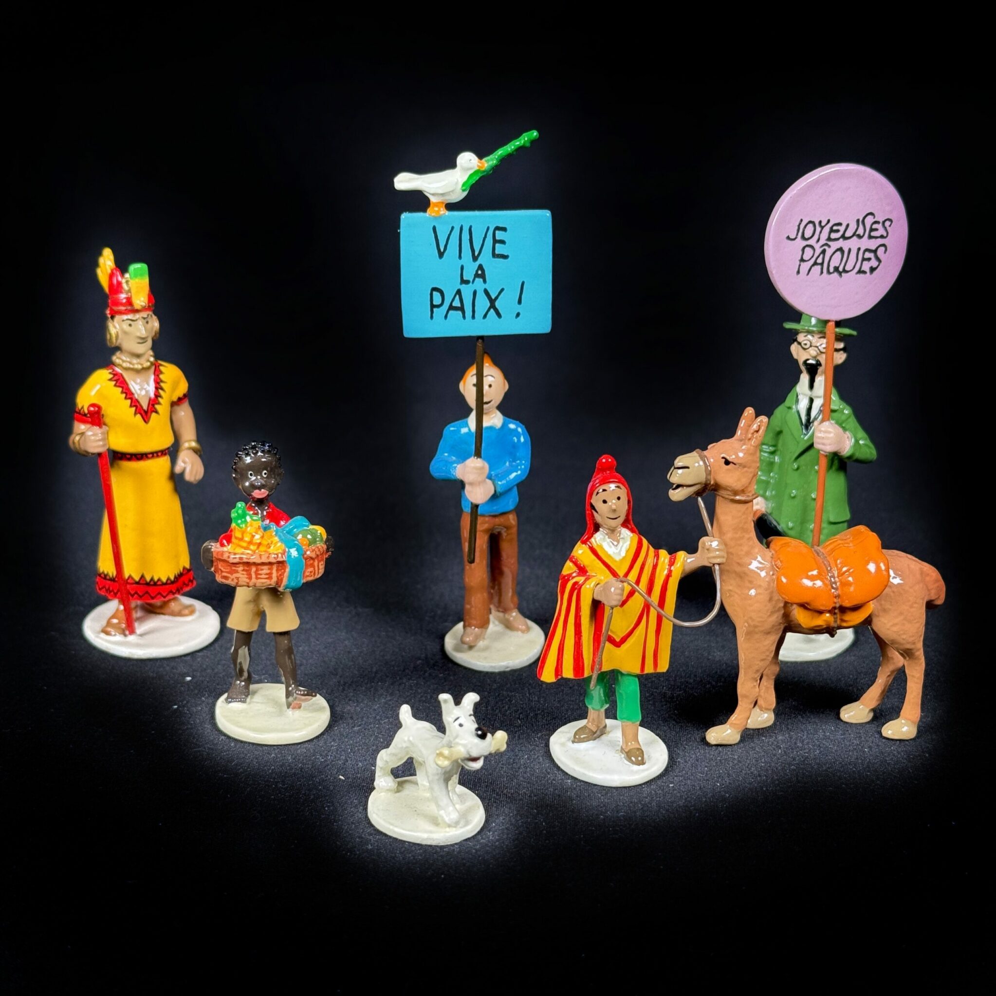 Série 1 carte de voeux pixi tintin