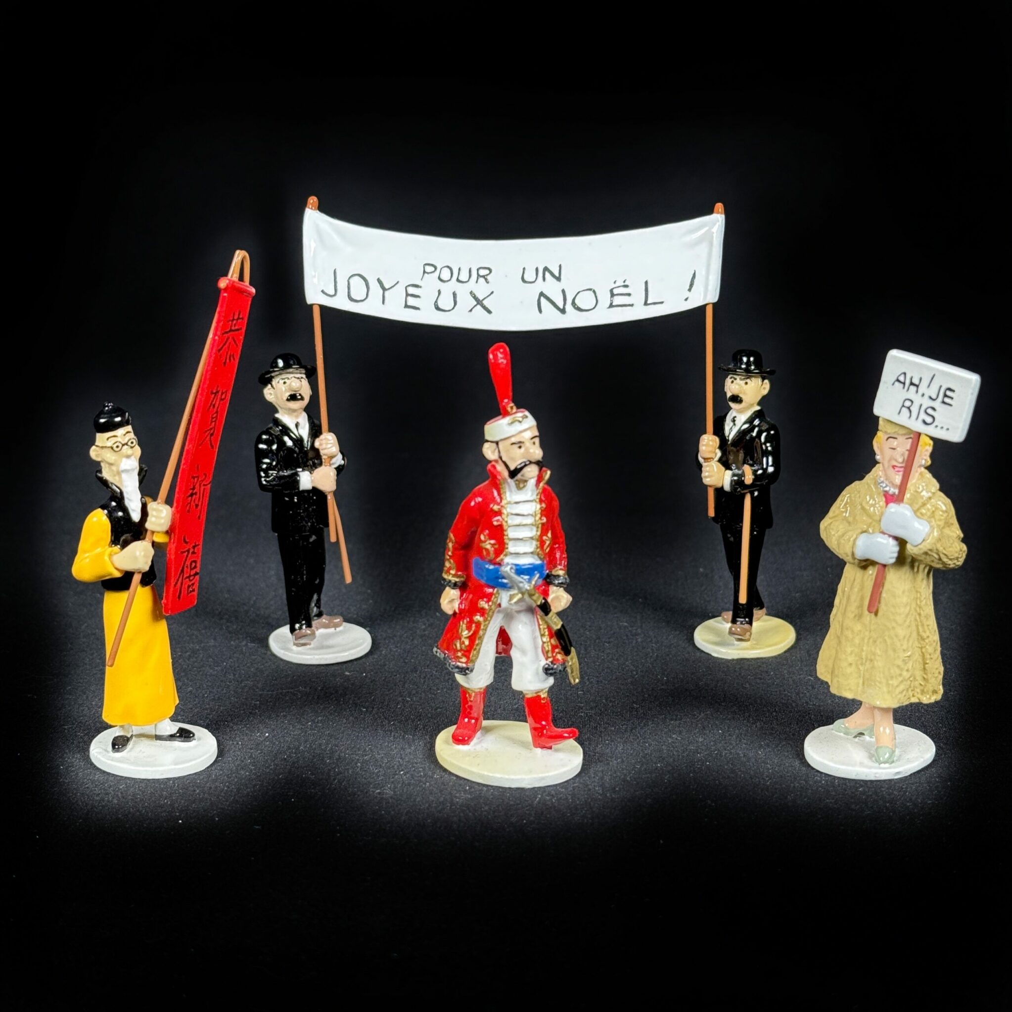 Série 2 tintin carte de voeux