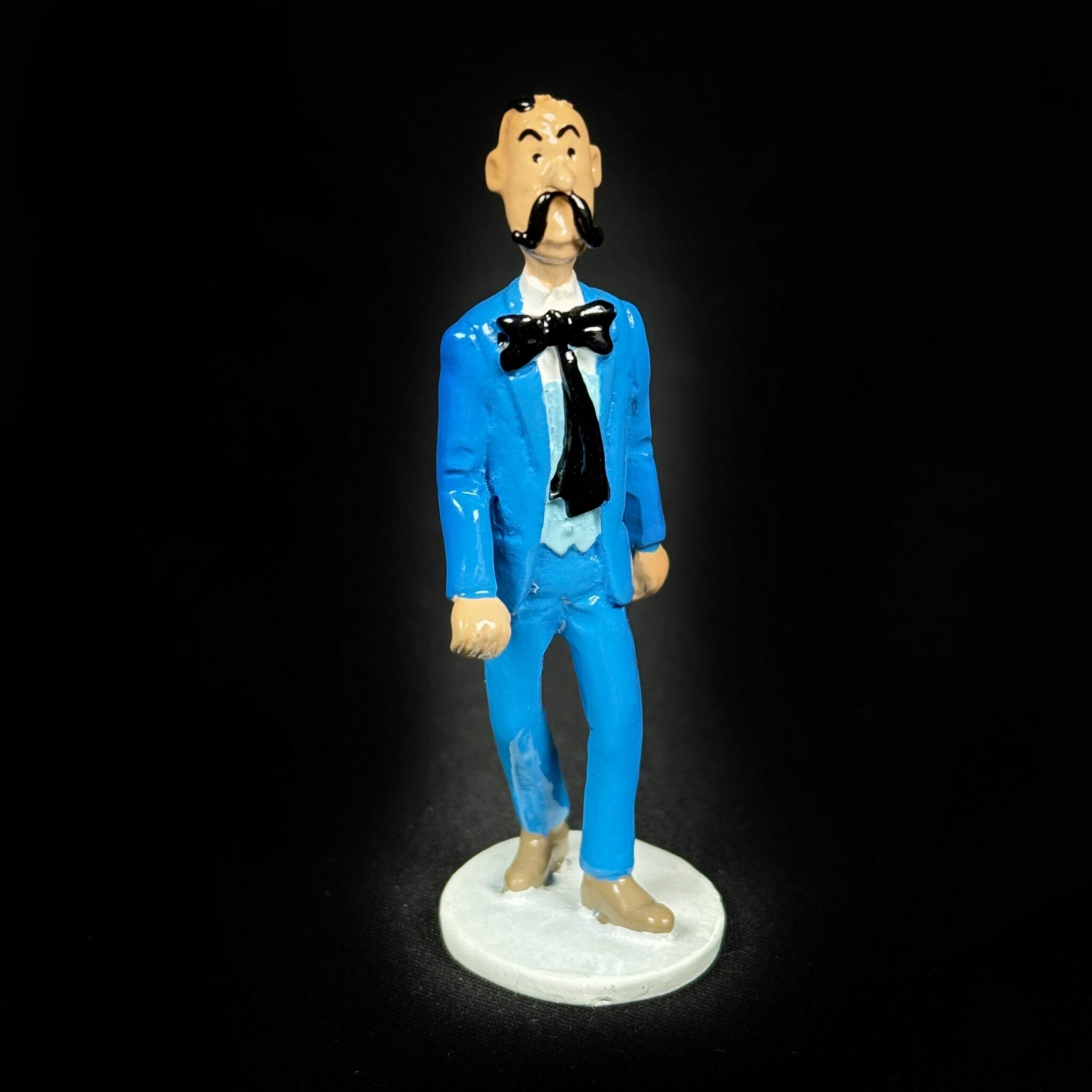 Figurne agent secret tintin carte de voeux