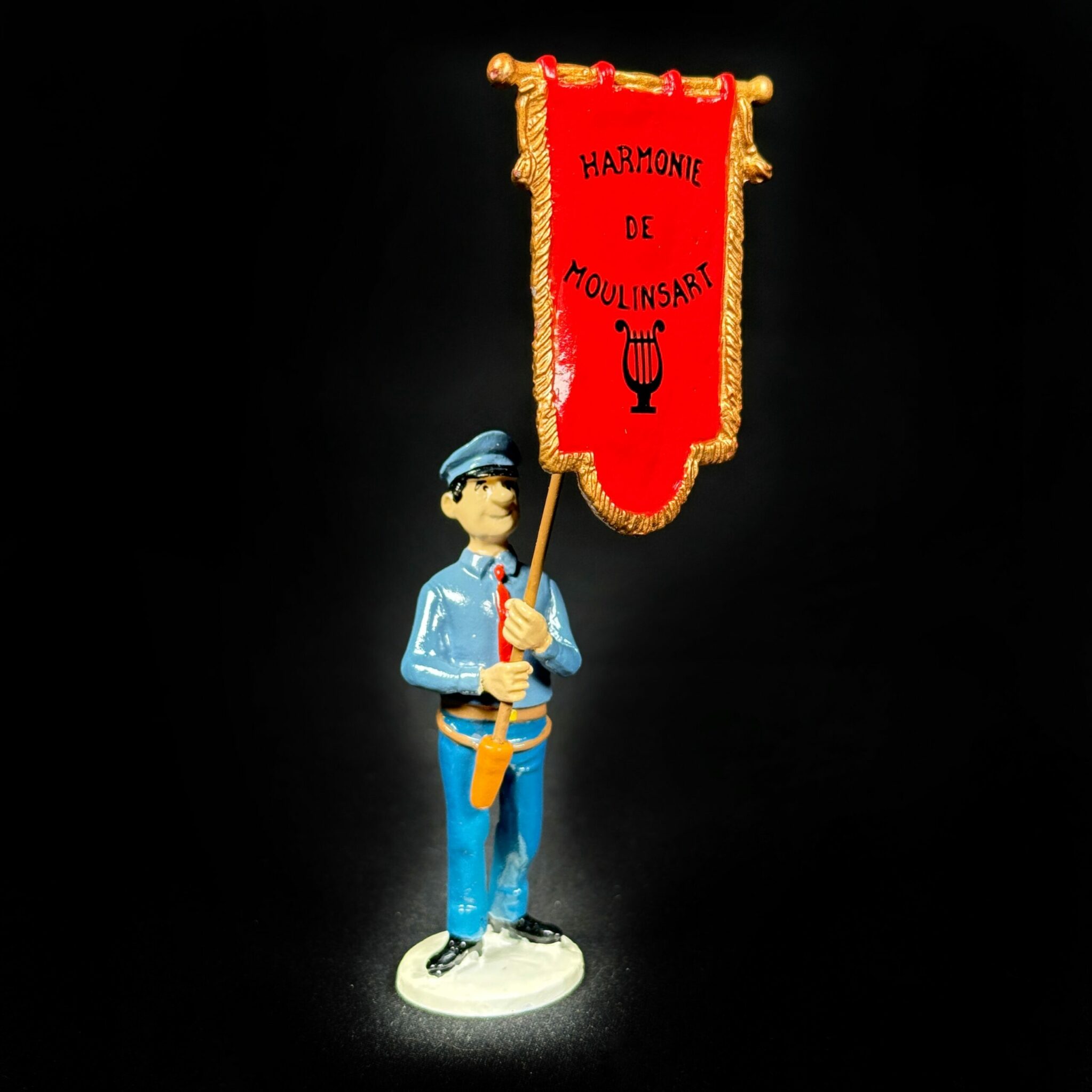 Figurine Porte drapeau tintin