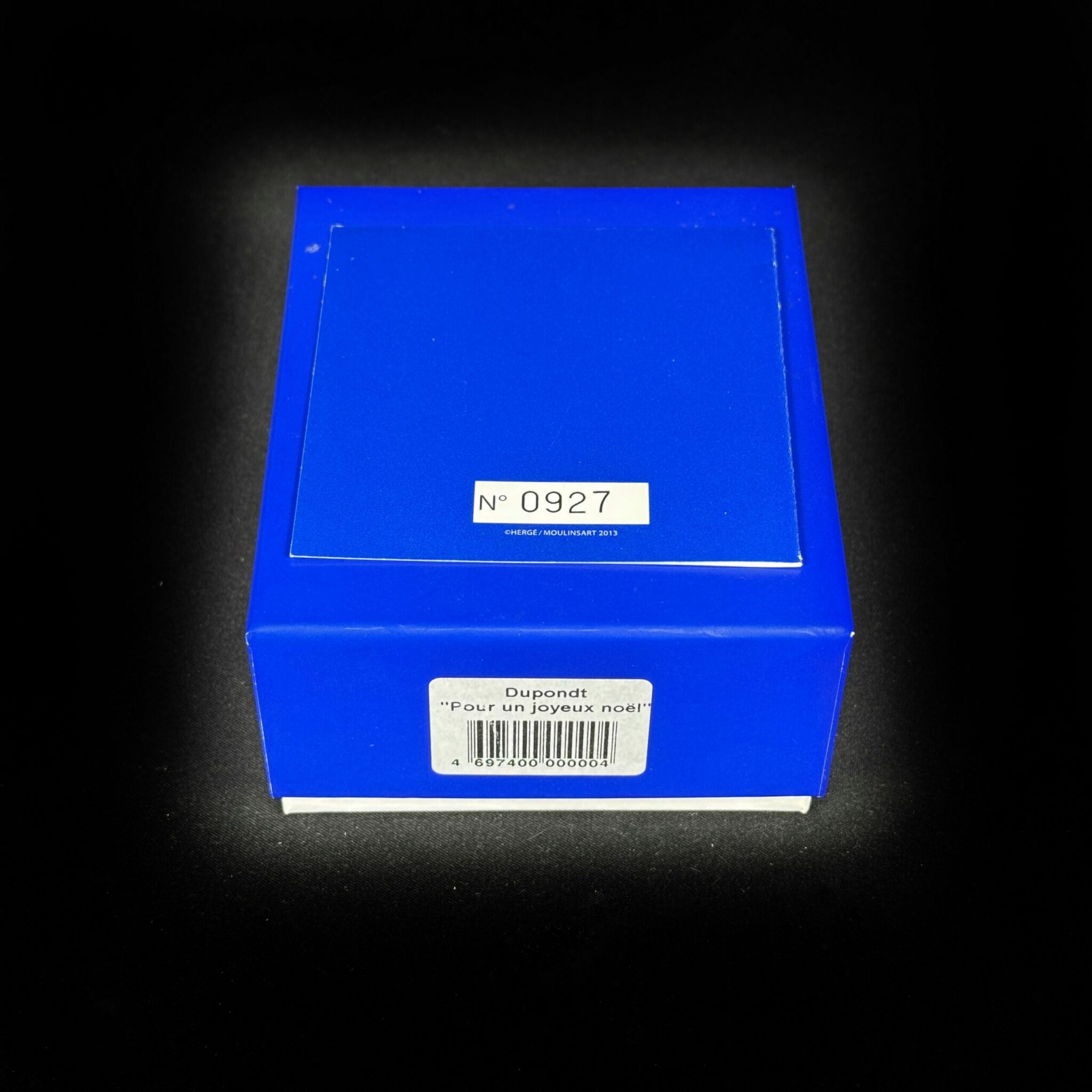 Figurine dupondt carte de voeux tintin