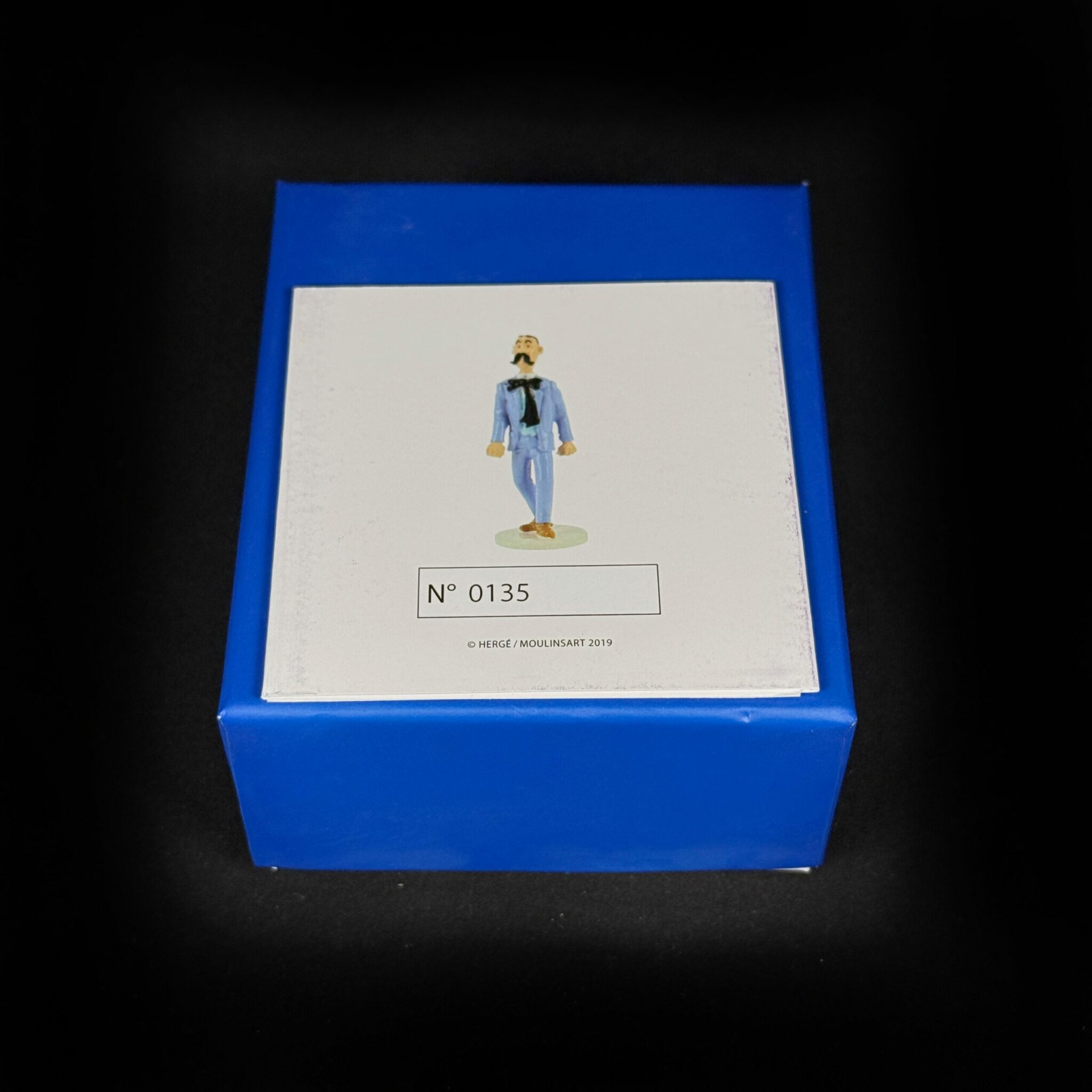 Figurne agent secret tintin carte de voeux