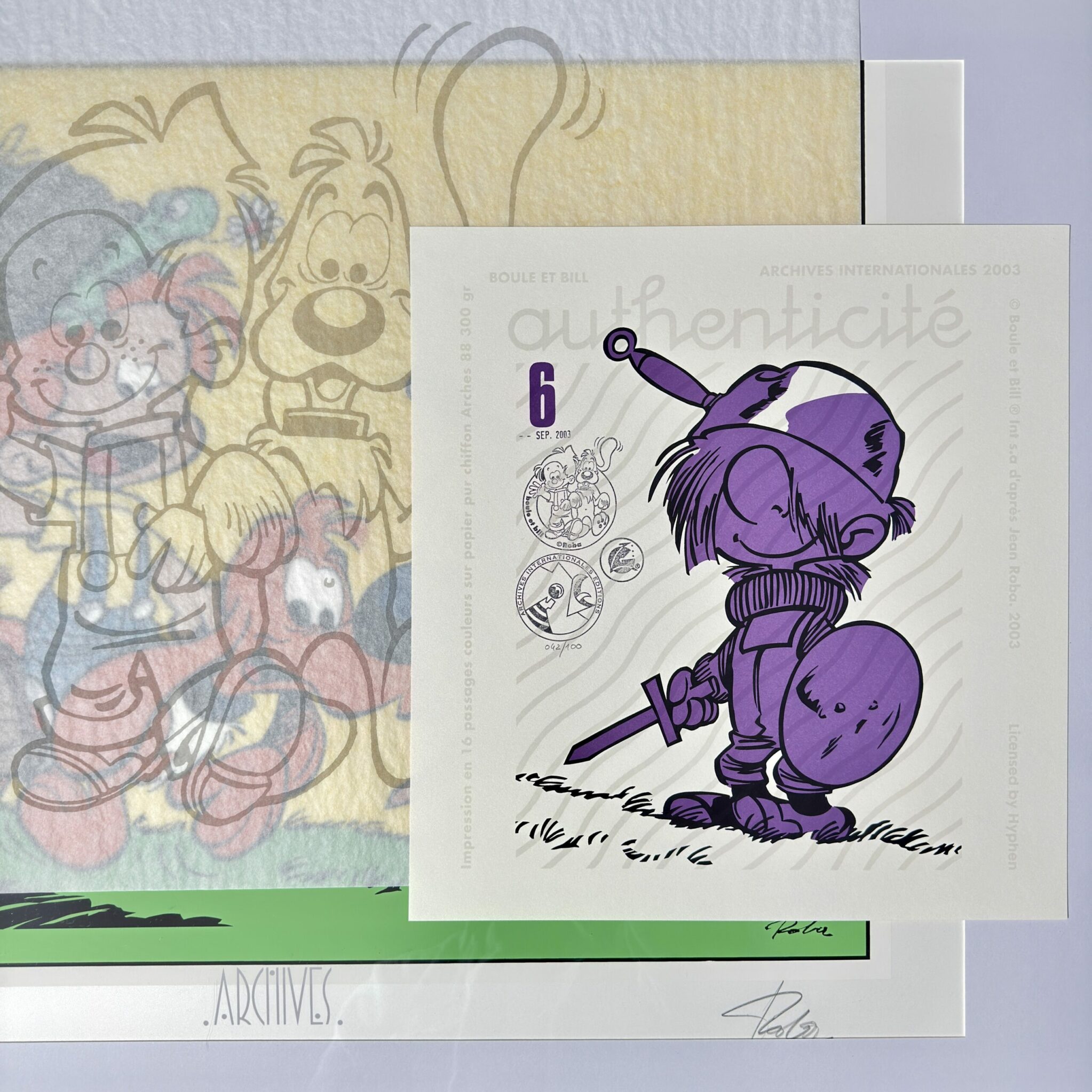 Sérigraphie Roba signée