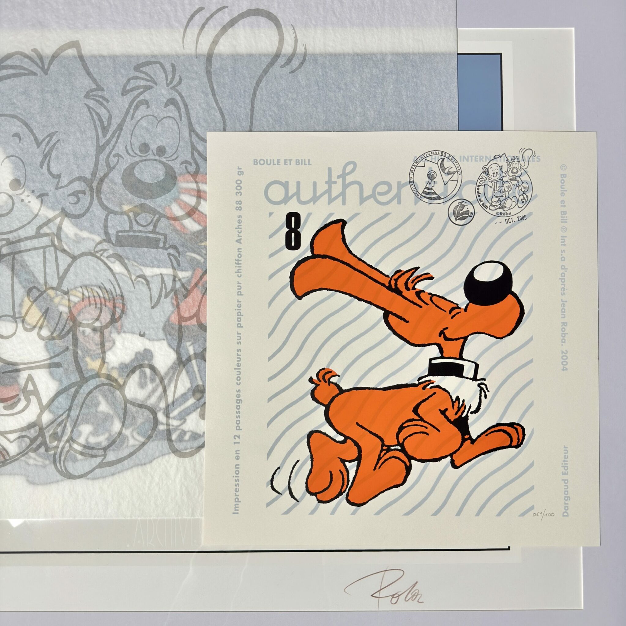 Sérigraphie Roba signée