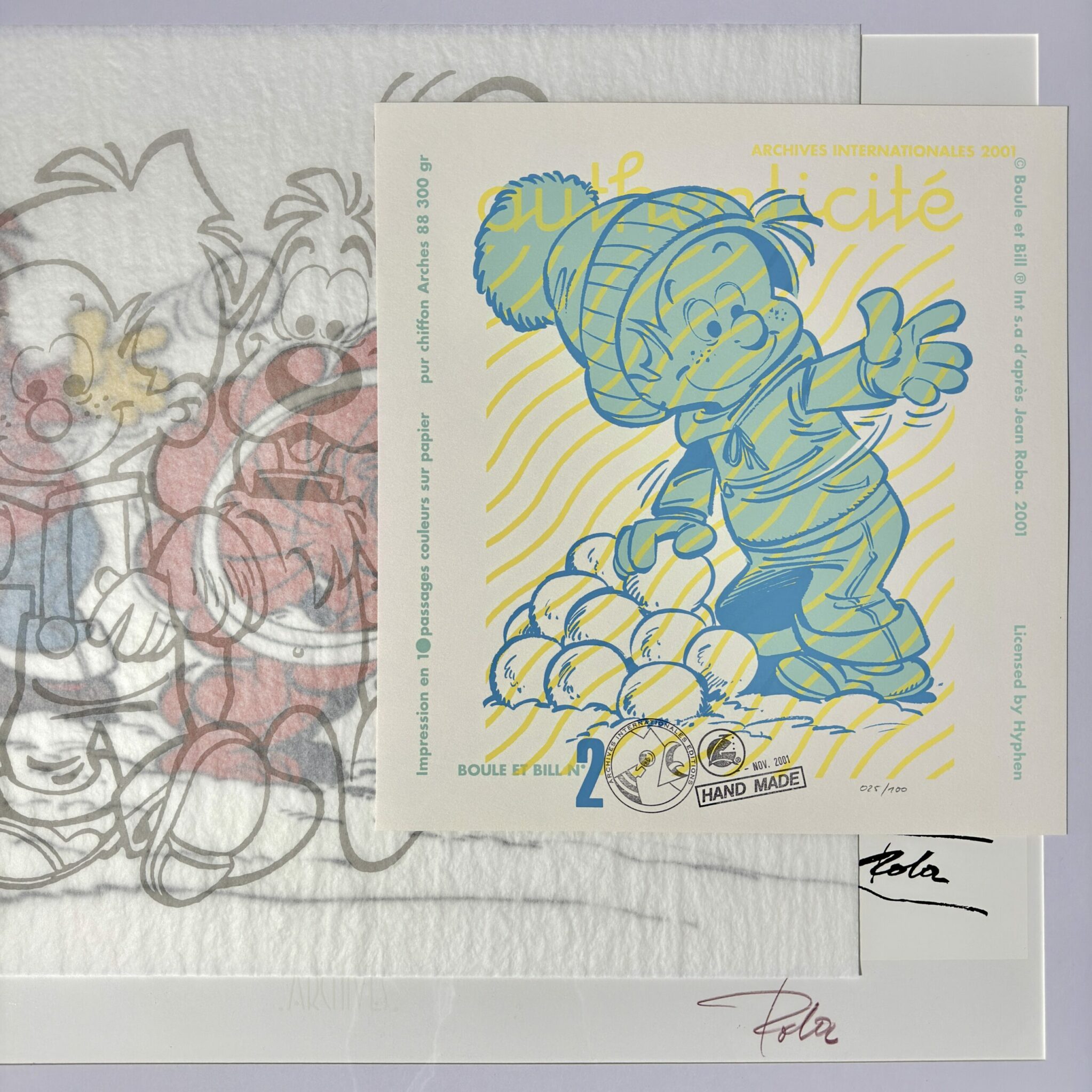 Sérigraphie Roba signée