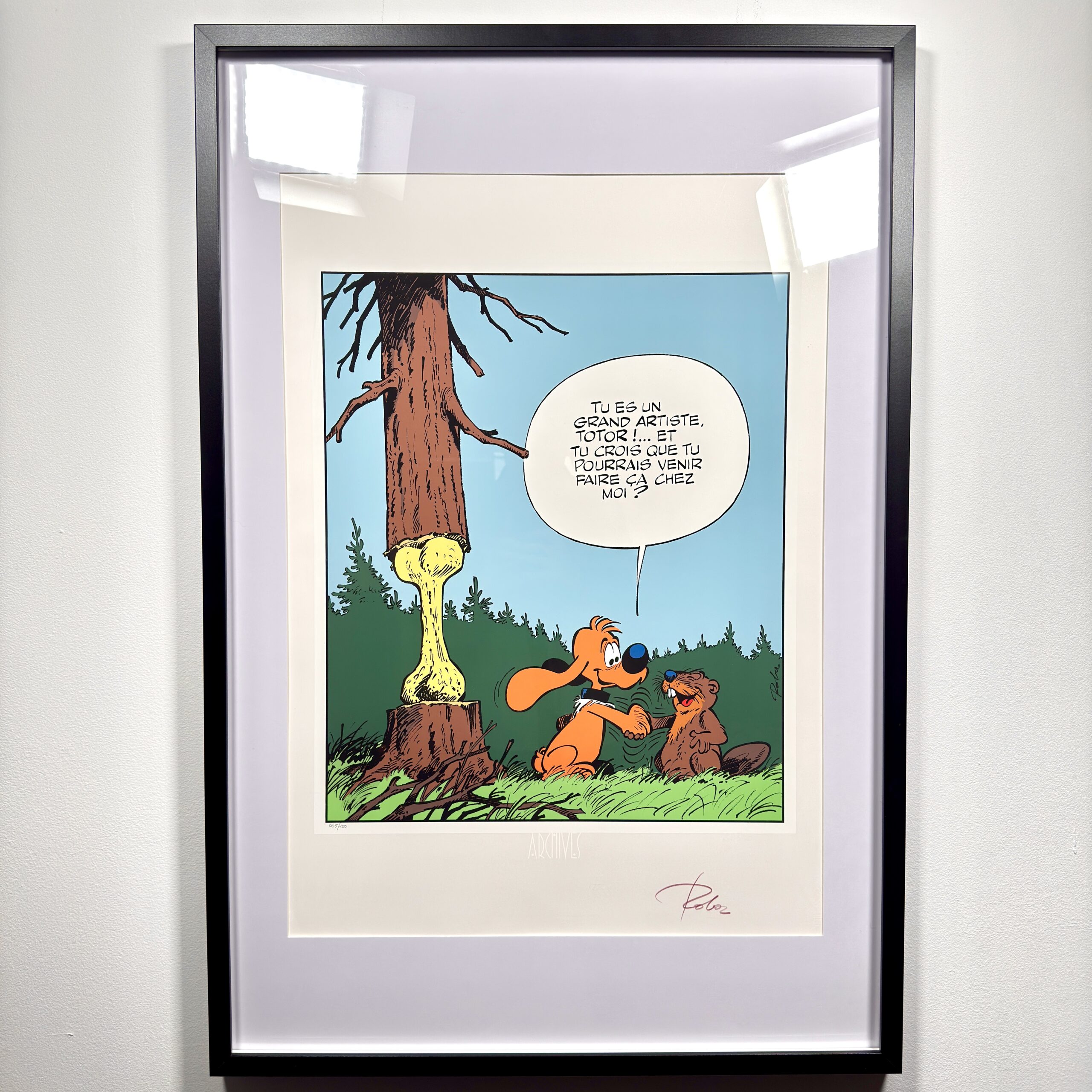 Sérigraphie Roba signée