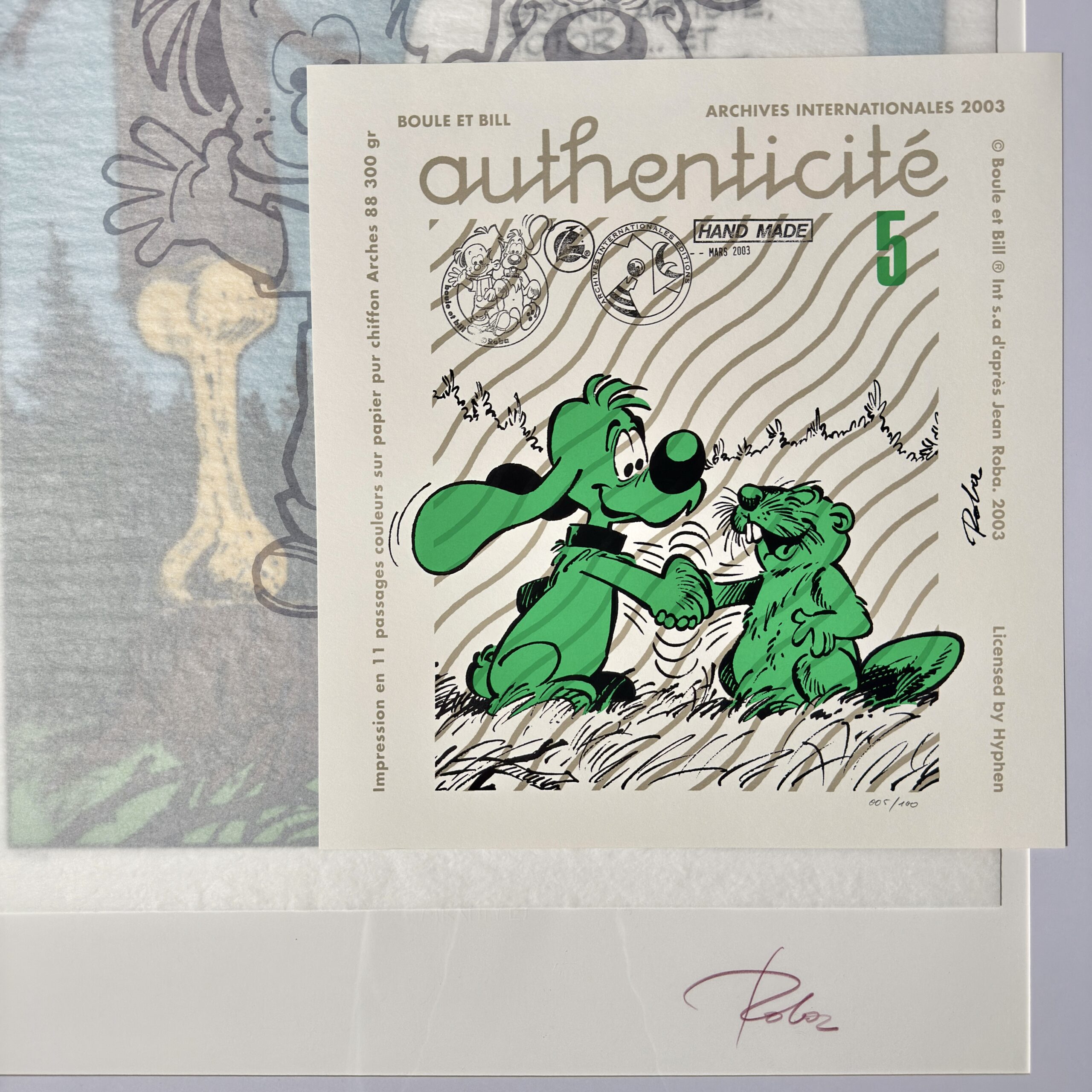 Sérigraphie Roba signée