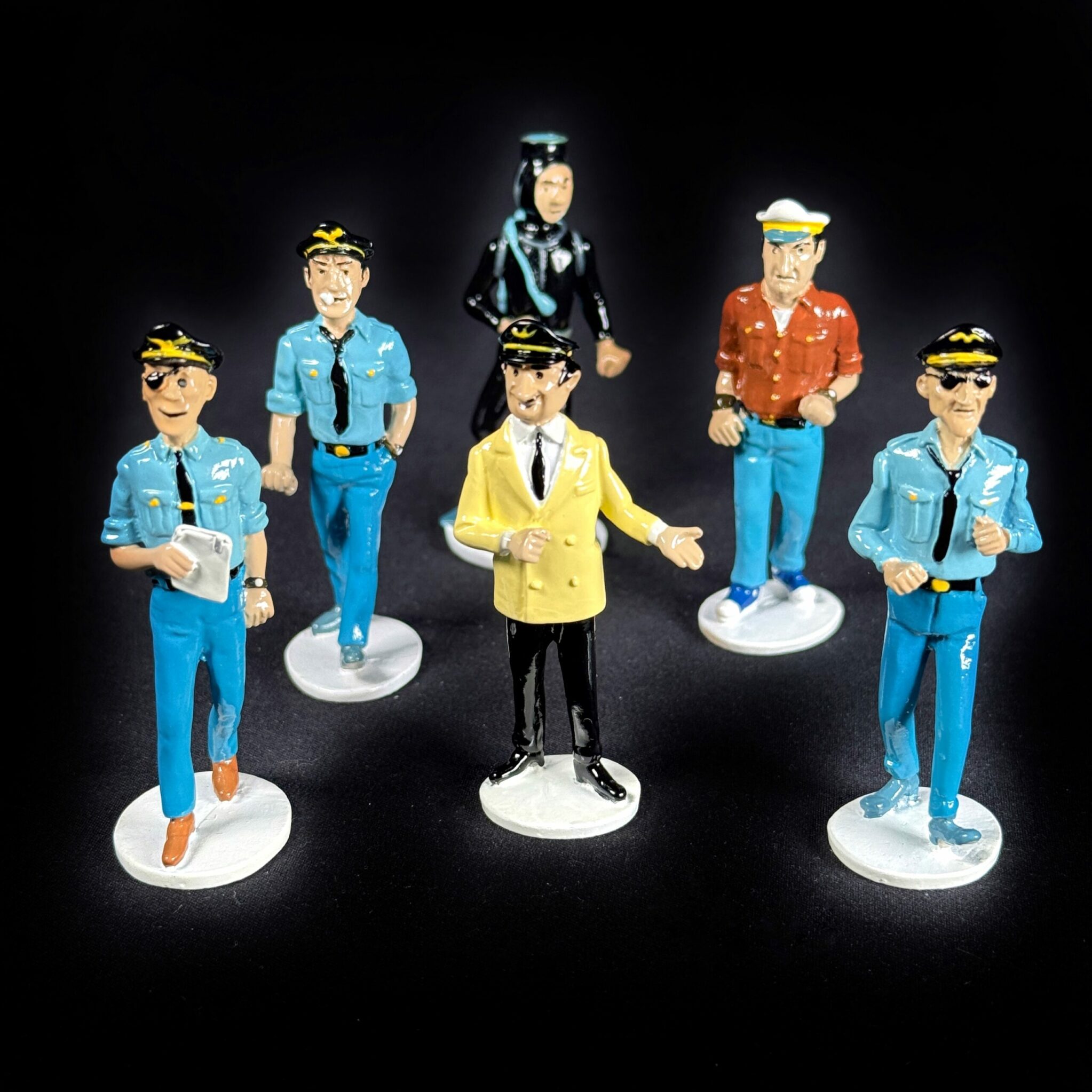 Figurine Tintin carte de voeux