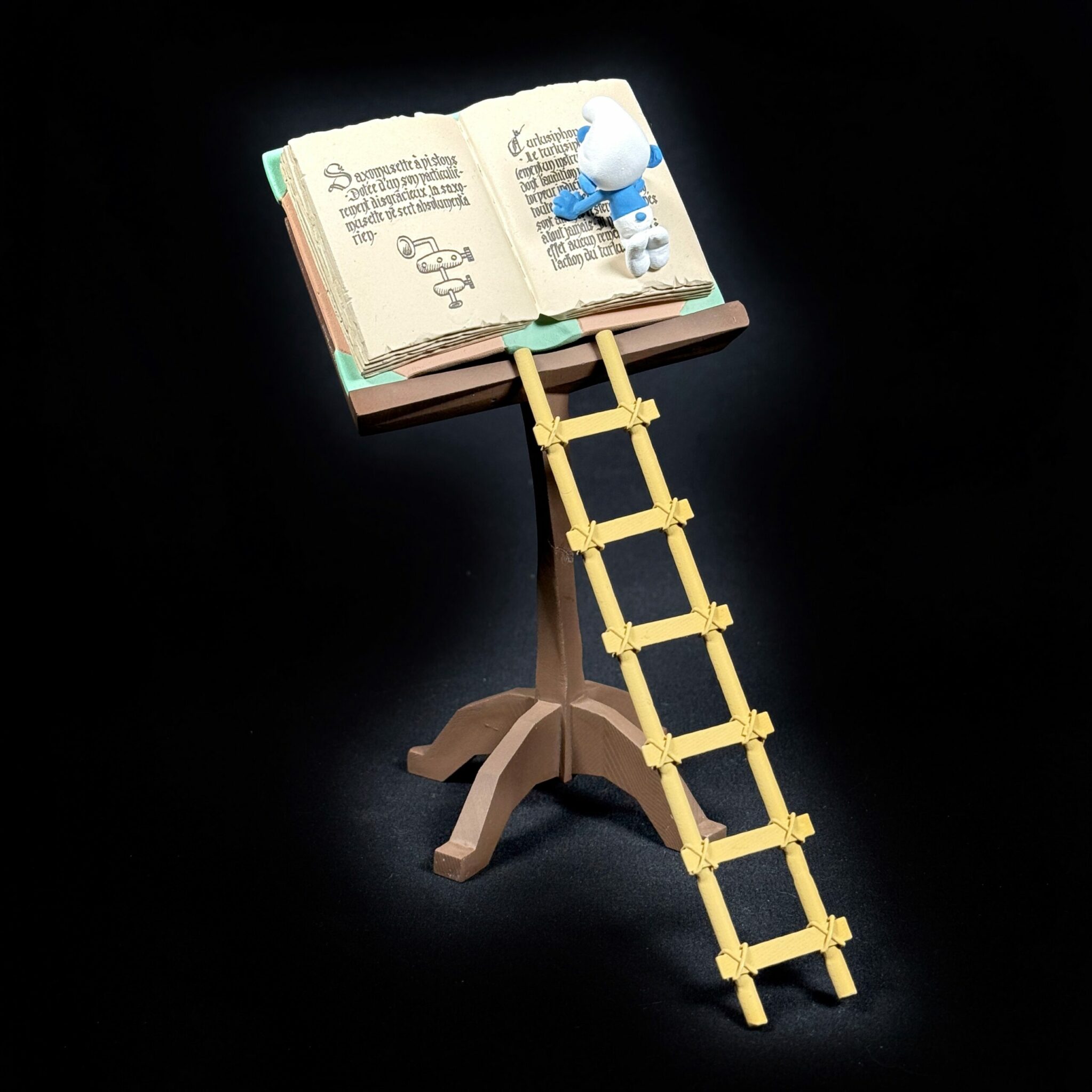 Figurine grimoire schtroumpfs fariboles