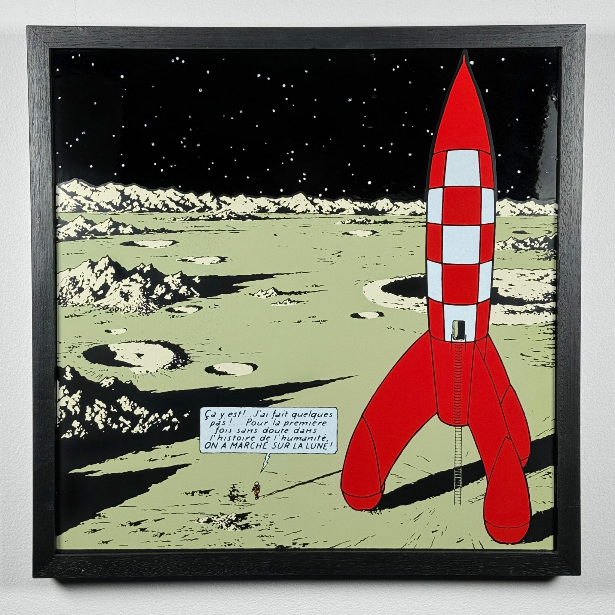 Plaque émaillée Tintin