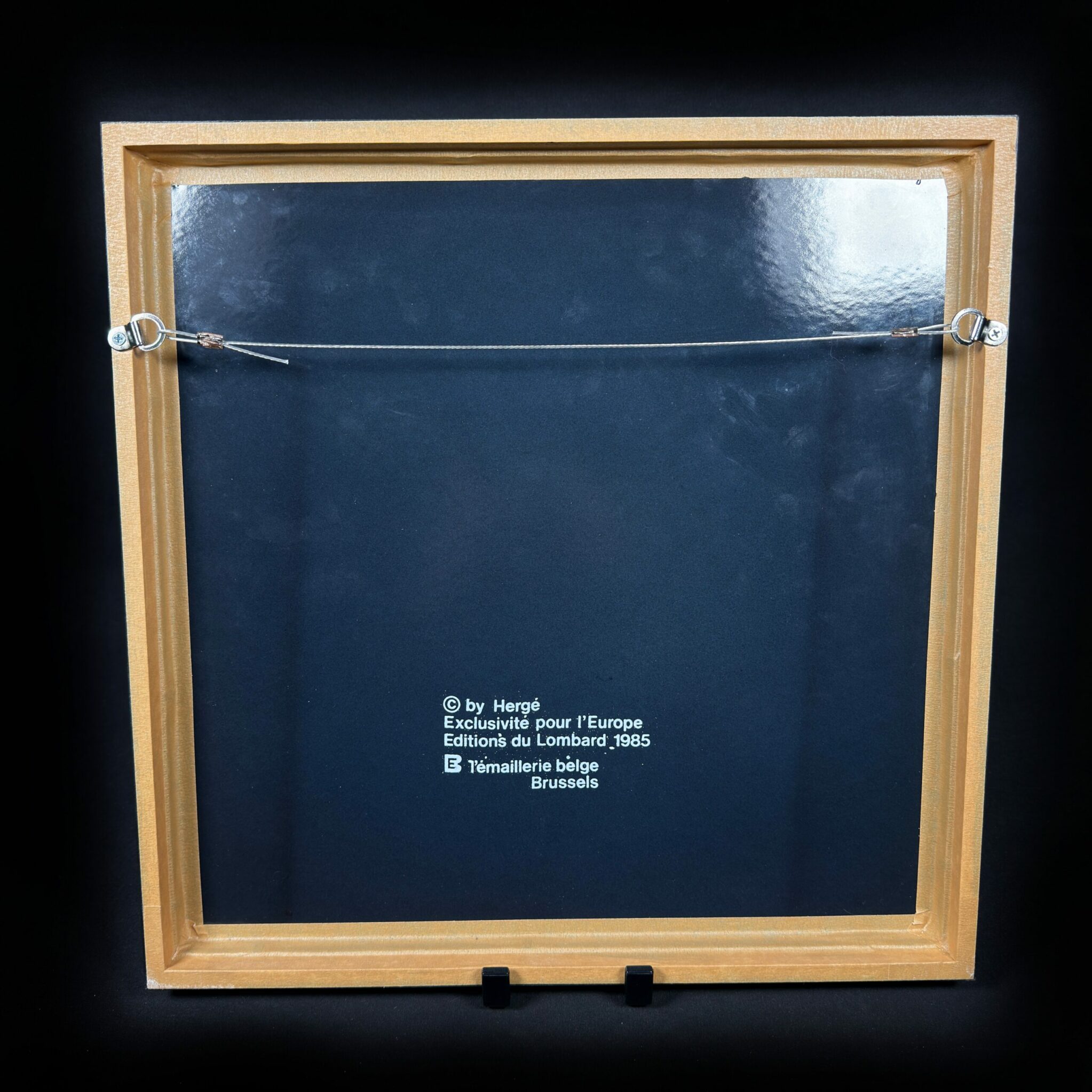 Plaque émaillée Tintin