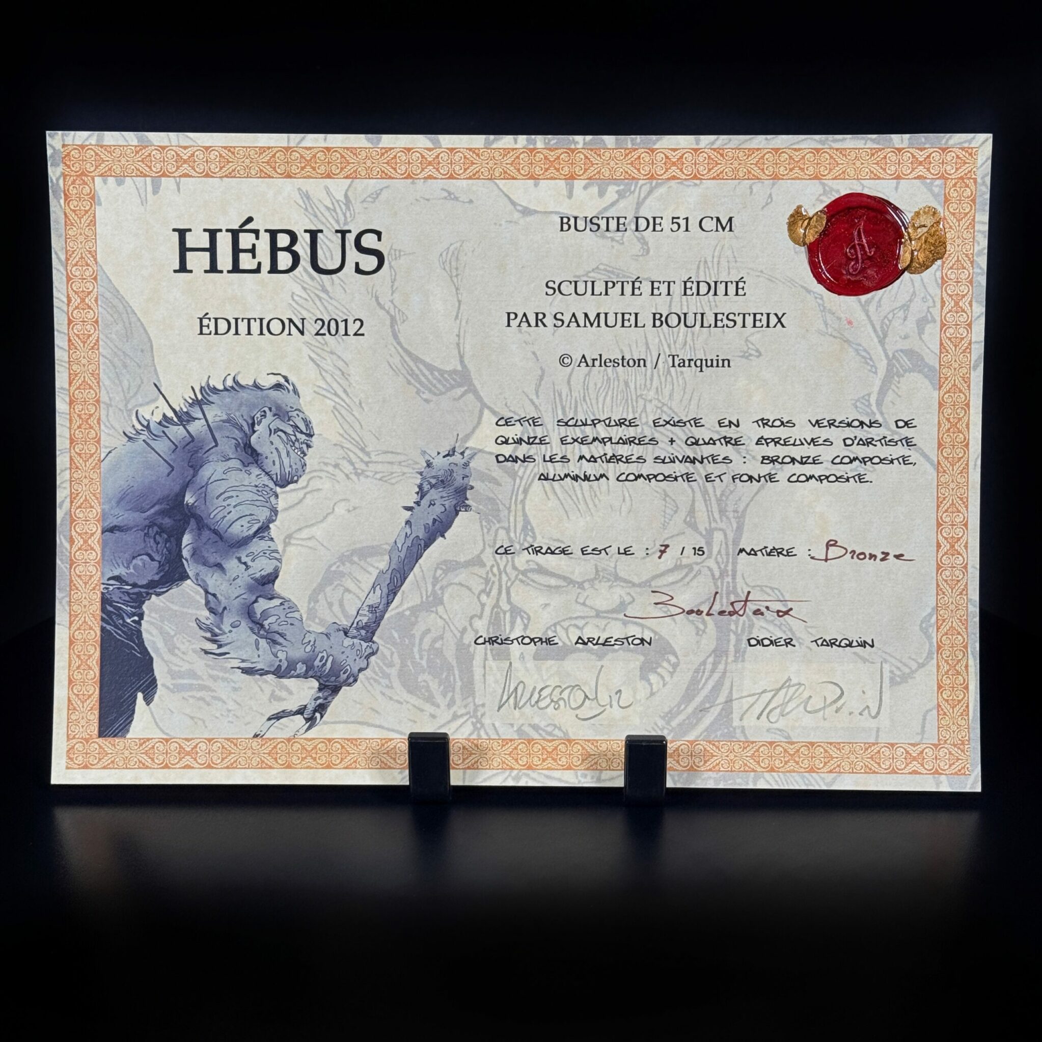 Hébus bronze Boulesteix – Figurines Family Sculpture Hébus Boulesteix