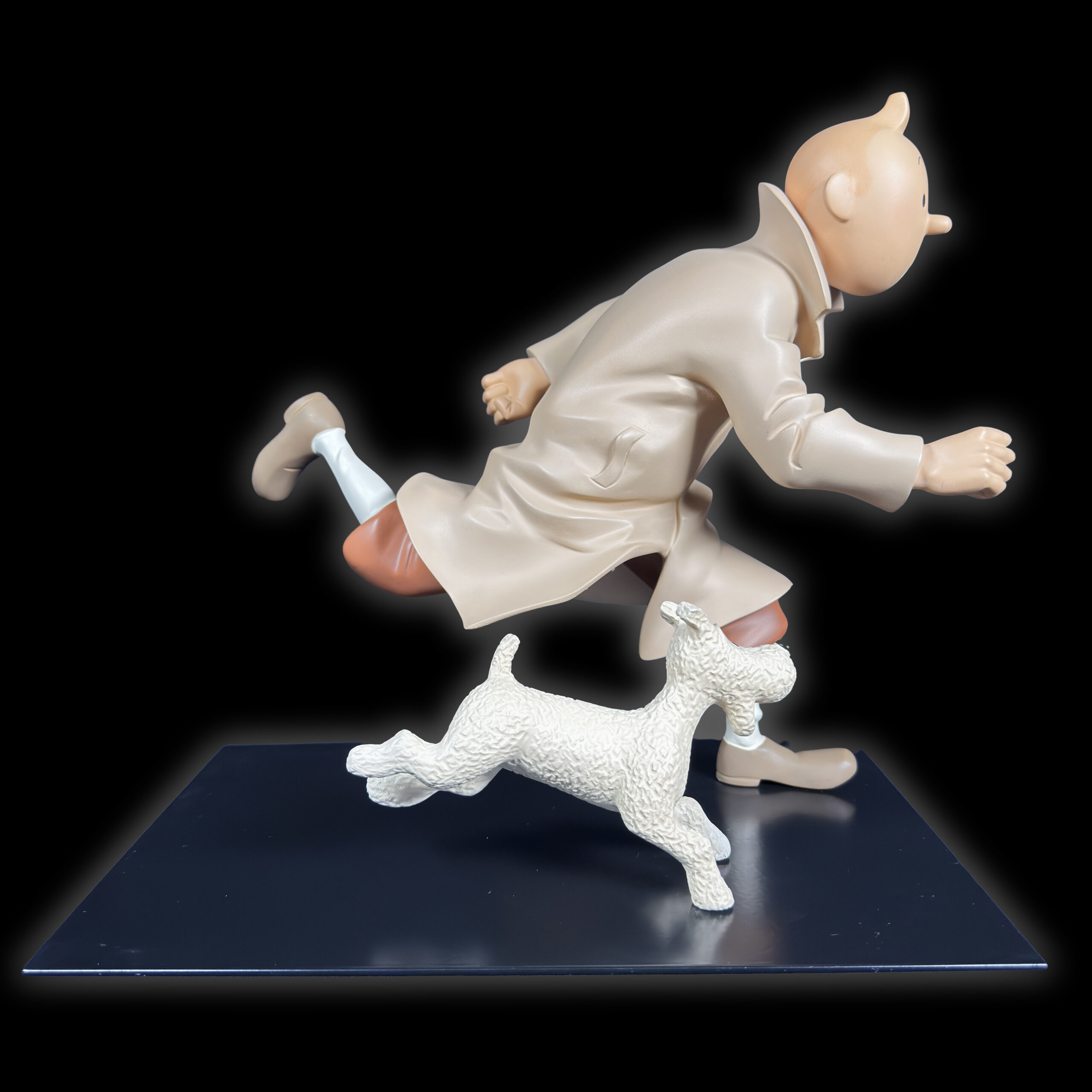 Tintin et Milou running Leblon Delienne - Figurines Family