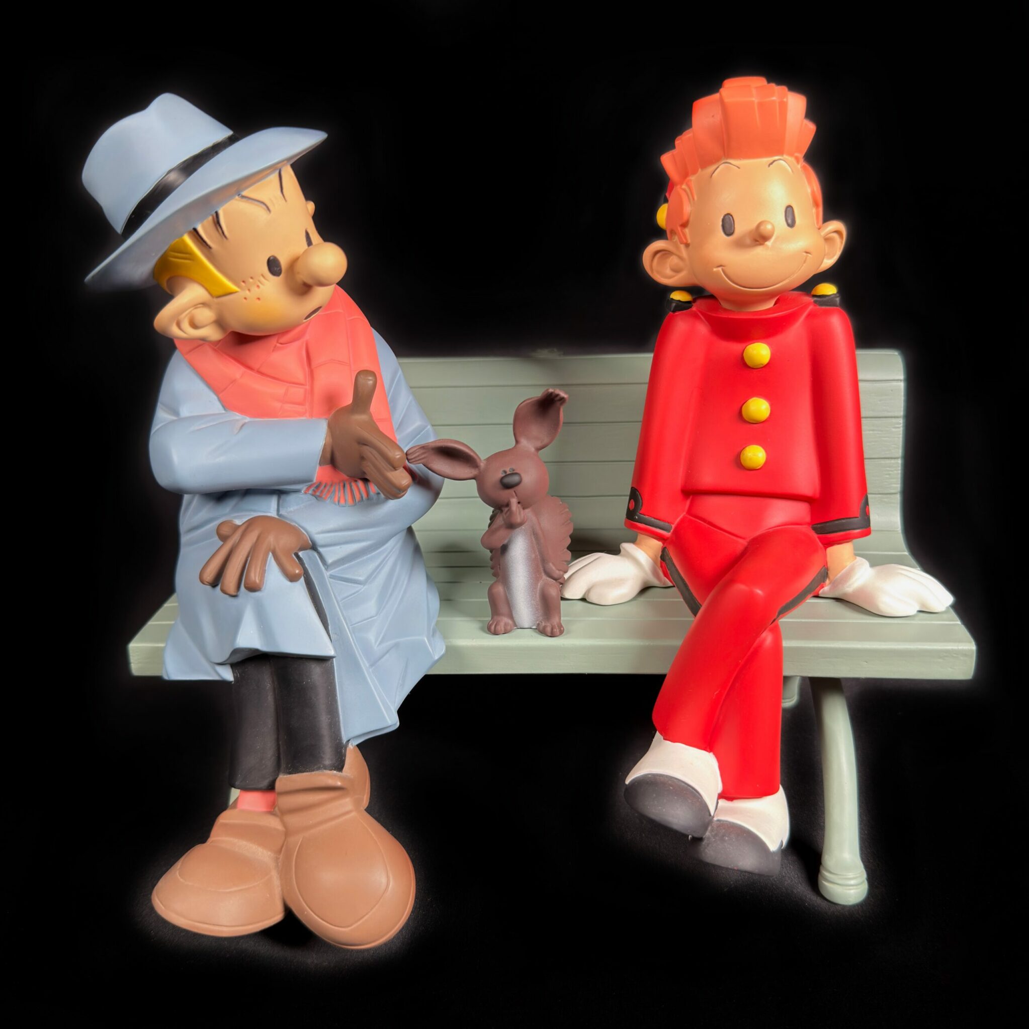 Banc Spirou Fantasio et Spip Leblon - Figurines Family